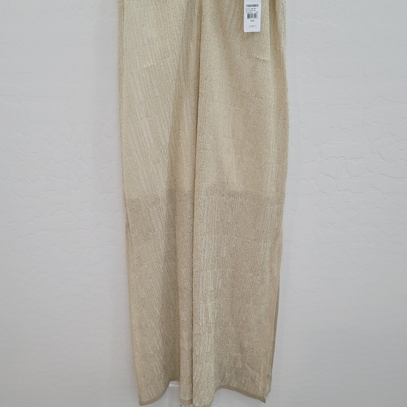 NWT Amuse Society Sand Gold Down Four Drawstring Midi Dress Women's Size Small - Picture 5 of 14